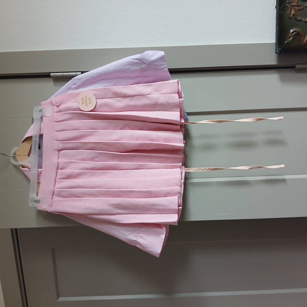 Pink Pleated Skirt